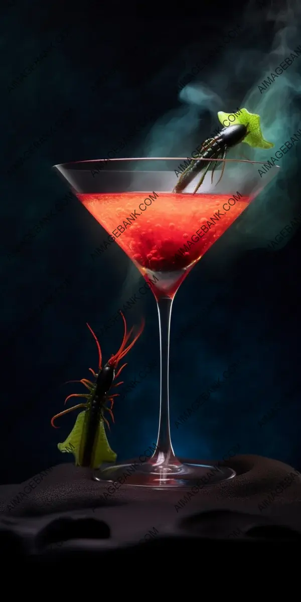 Surreal Libations: Vibrantly Captured Alien Cocktails