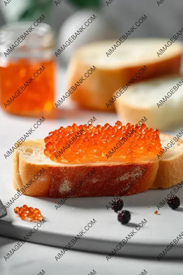 Luxurious Pairing of Bread Slice