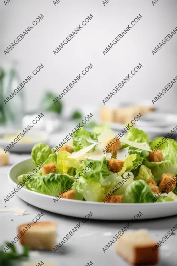 Delight Visually Striking Presentation Caesar Salad