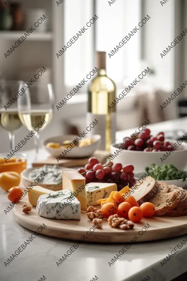 Indulge Sophisticated Pleasure Cheese Plate Glass Wine
