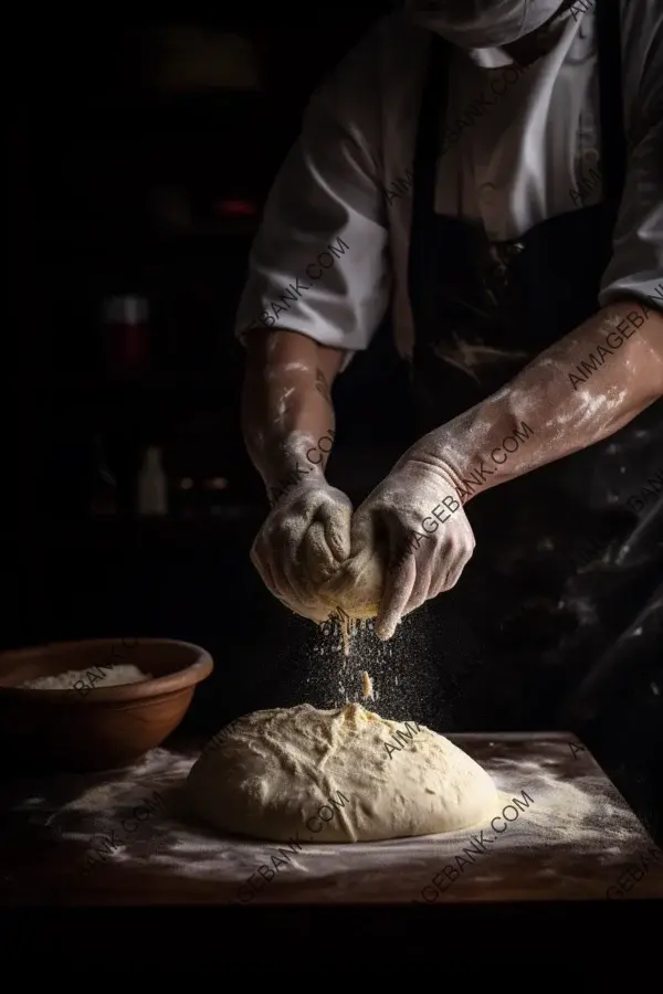 Indulge Mastery Chef Skillfully Prepare Pizza Dough