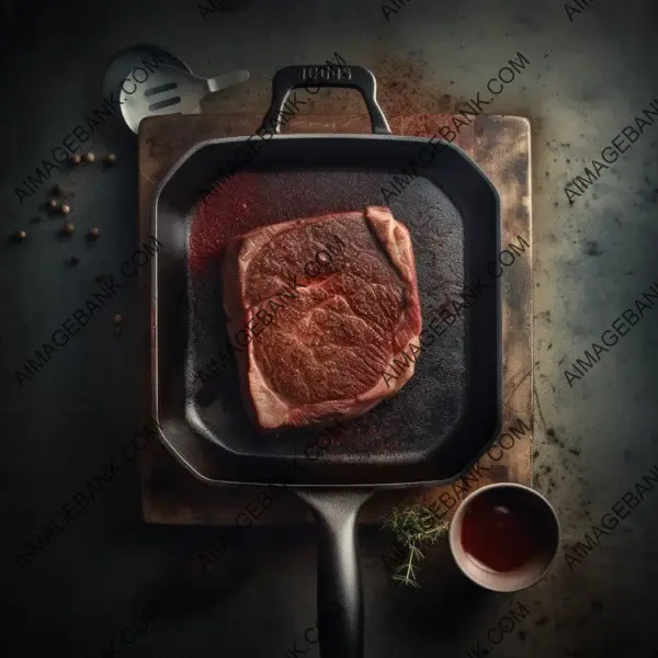 Spectacular Top-Down Shot of Meat