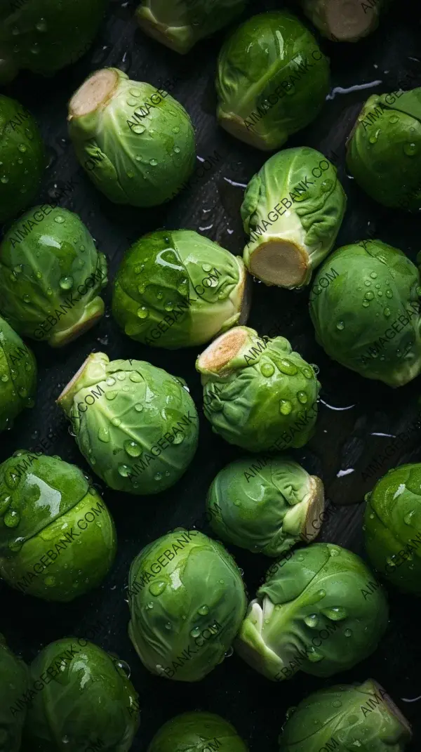 Crisp Vibrant Nature Fresh Brussels Sprouts