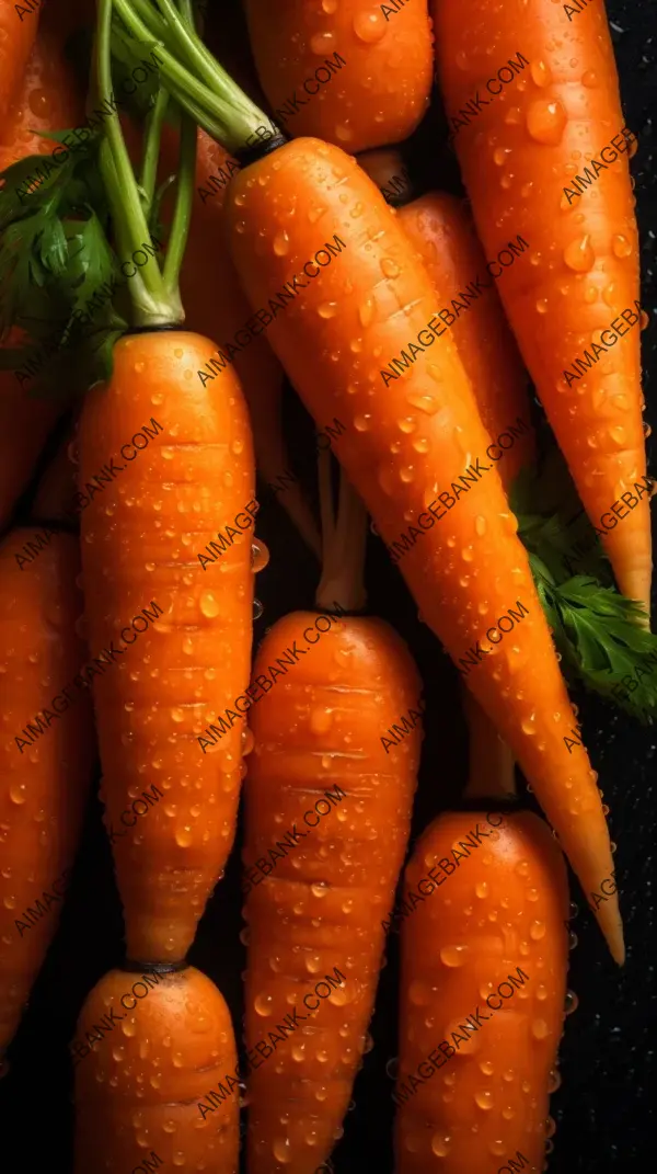 Vibrant Nutritious Qualities Fresh Carrots