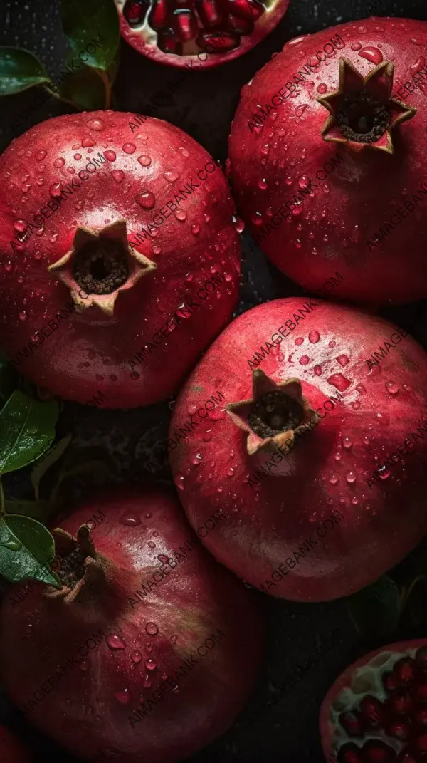 Vibrant Red Color Delicious Seeds Fresh Pomegranates