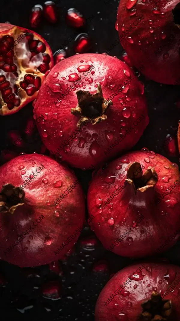 Refreshing Wholesome Qualities Fresh Pomegranates