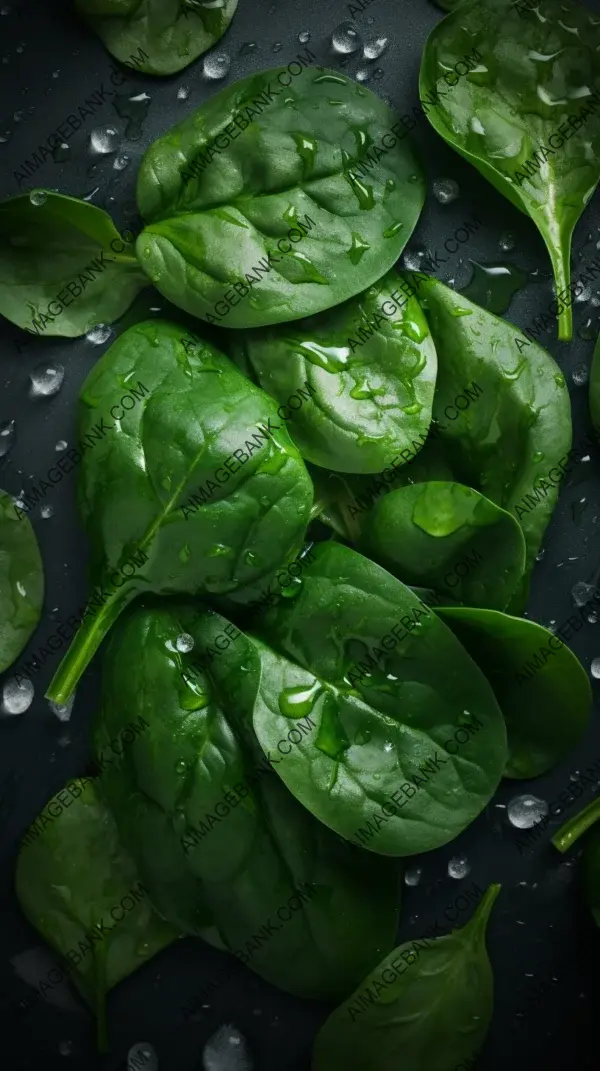 Vibrant Green Color Fresh Appeal Spinach