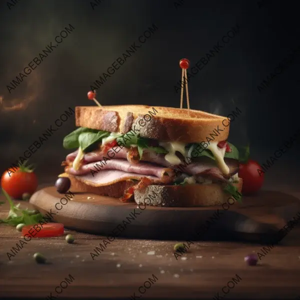 Elevate Taste Experience with Tilt-Shift Sandwich