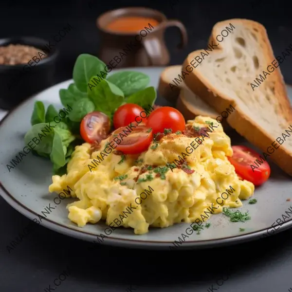 Mouthwatering Dish of Scrambled Eggs