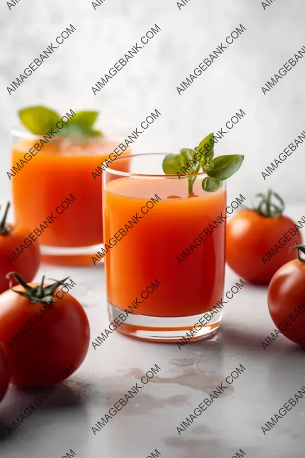 Invigorating Taste of Tomato Fresh Juice