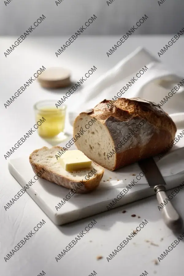 Freshly Baked Bread with Creamy Butter