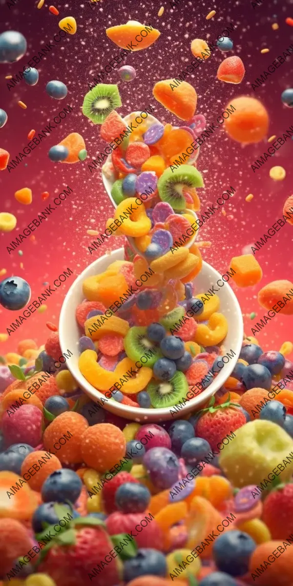 Colorful Fractal Fruit Fantasy