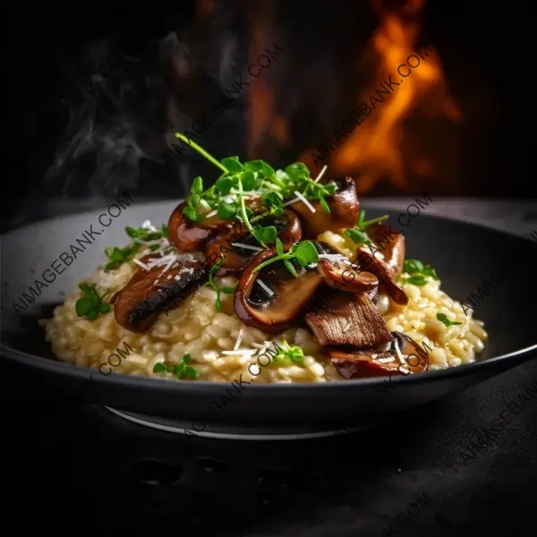 Gourmet risotto journey: capturing the essence of culinary delight in a photograph