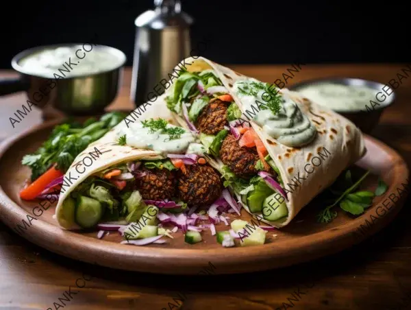 Delicious Falafel Wrap: A Lebanese Delight