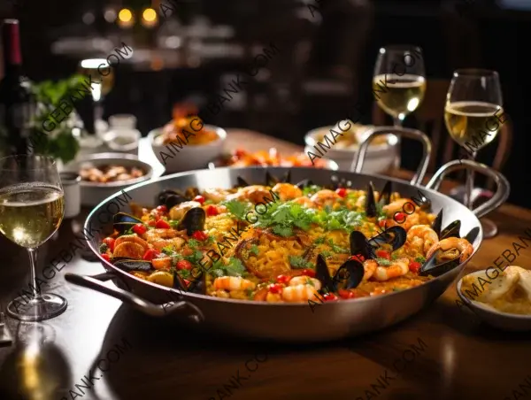 Authentic Spanish Cuisine: Valenciana Paella.