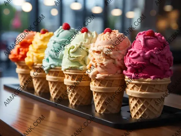 A Taste of Italy: Colorful Gelato Selection.