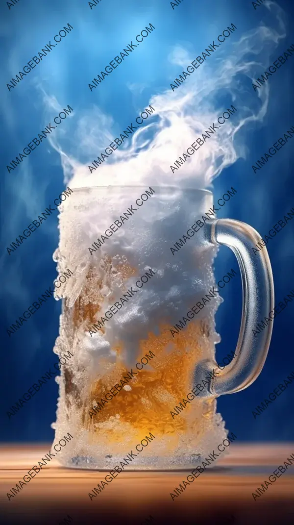 Super Frosty Beer Mug: Hyperrealistic Photography