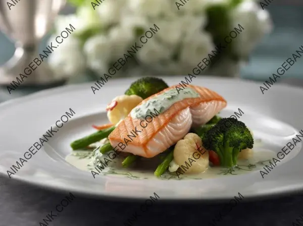 Smoky Grilled Salmon with Vibrant Greens