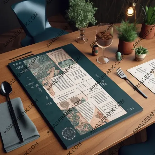 Modern Graphic Menu for London Style Restaurant