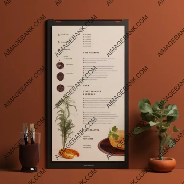 Clean Text-Based Restaurant Menu