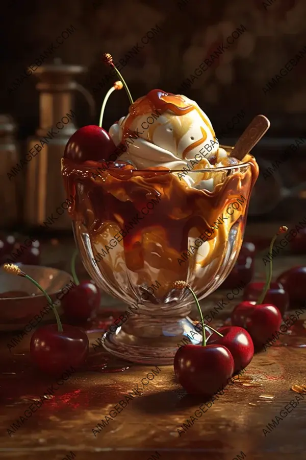 Decadent Sundae with Caramel