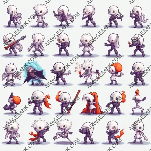 Spritesheet Collection for Videogame Character Animation