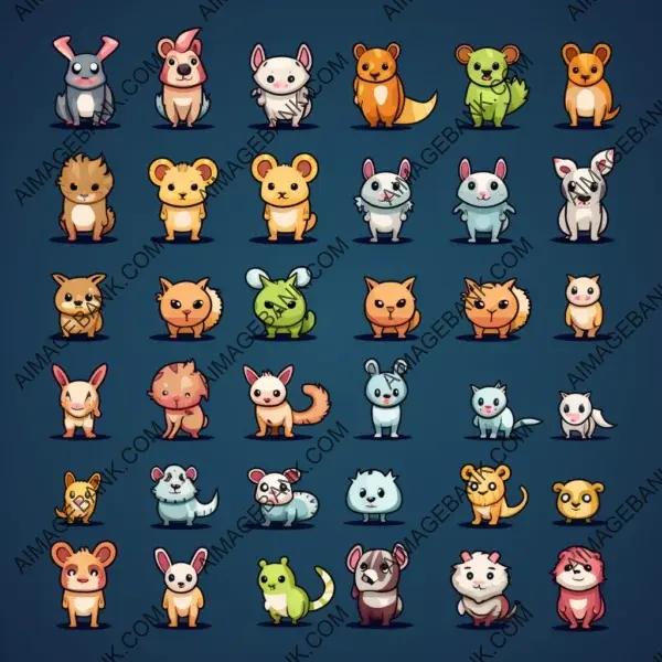 Creating an animation spritesheet for a cute animal character