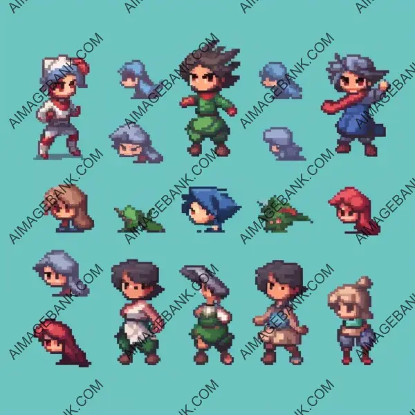 Creating sprite sheet for 16bit character