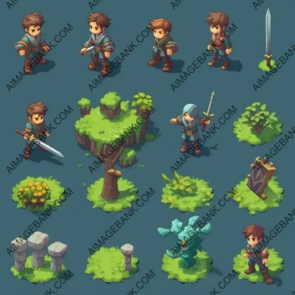 Crafting a detailed sprite sheet for an isometric game character