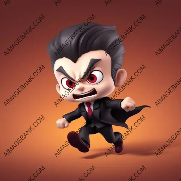 Create animation for chibi-vampire character