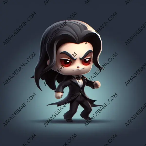 Create animation for chibi-vampire character