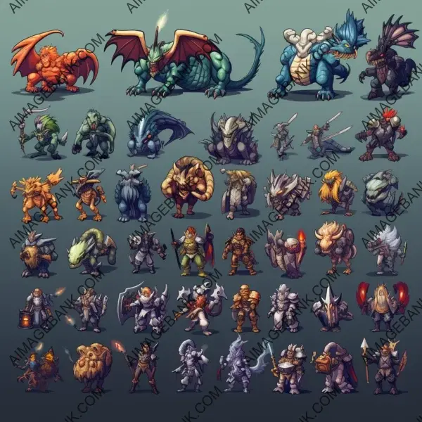 Creating 2D game sprite creatures inspired by Heroes of Might