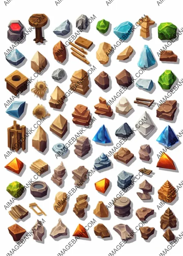 Obtain very detailed pack with isometric perspective resources