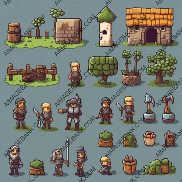 16-Bit Sprite Sheet for RPG Platformer: Peasant Enemy