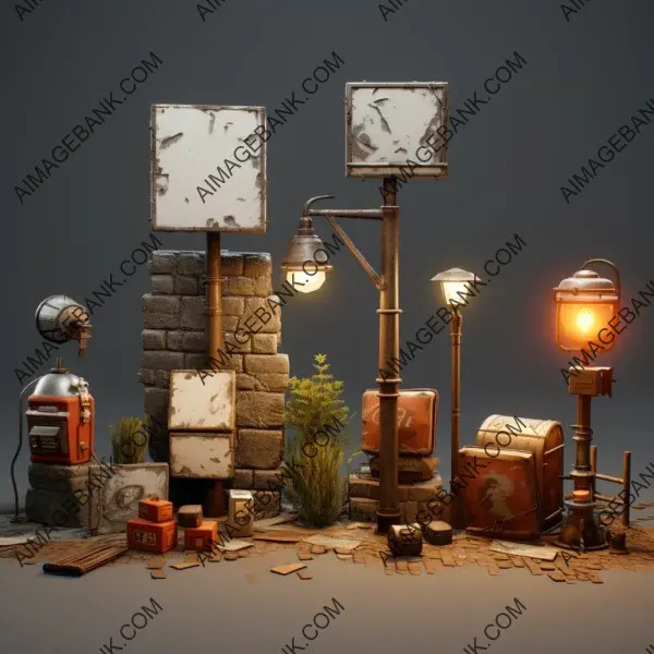 Environmental Props Various Objects &#8211; Enhance Immersion with Varied Environmental Props