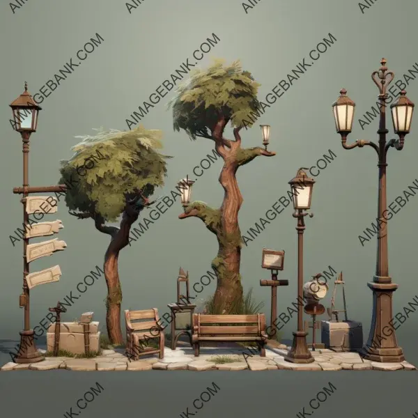 Environmental Props Various Objects &#8211; Unleash Your Creativity with a Variety of Props