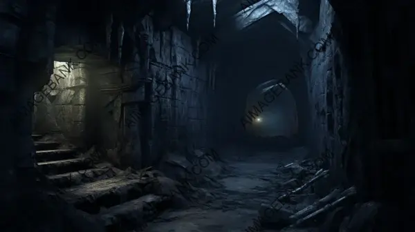 Explore Dark Cave Underground Labyrinth &#8211; Venture into the Perilous Depths of an Ancient Cave