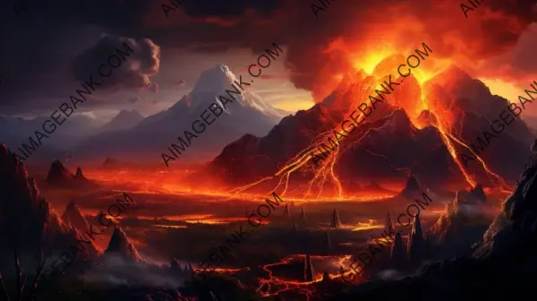 Challenge Smoking Volcanoes Land Fire &#8211; Brave the Flames and Triumph