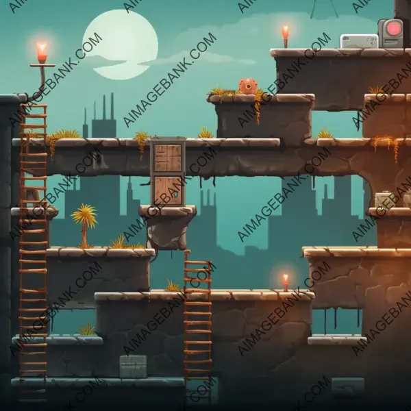 2D Platformer Video Game Level Design Ladder &#8211; Conquer Challenges in Style