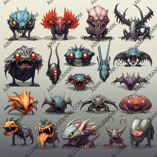 Gaming: Generating a Variety of Creature Monster Designs