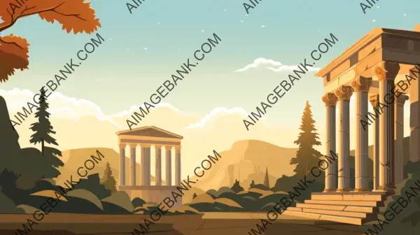 Gaming: Enthralling Ancient Greece Background Design