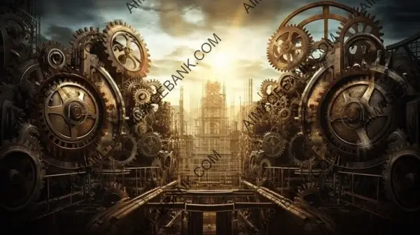 Industrial Revolution Presentation Background Design: Transporting Audiences through Time