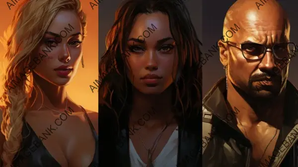 Gaming: Designing Character Portraits with Expressive Details