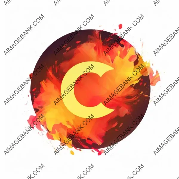 Illuminate brand: connected fireball vector design