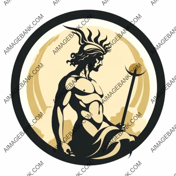 Mythical Realm Greek God Logo