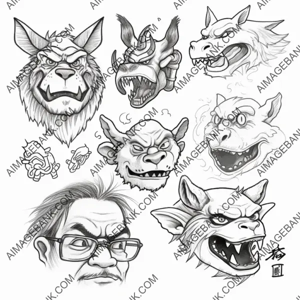 Enchanting Hayao Miyazaki Tattoo Sketches