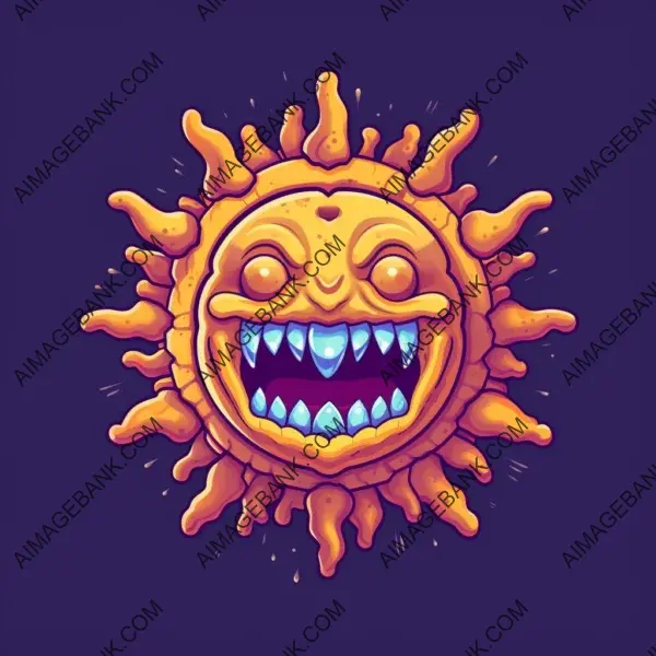 Captivating laughing coronavirus logo