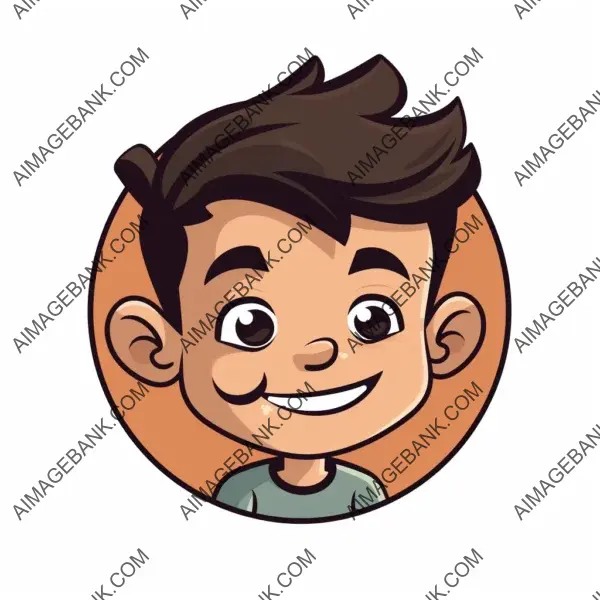 Charm and cuteness in cartoon vector logo