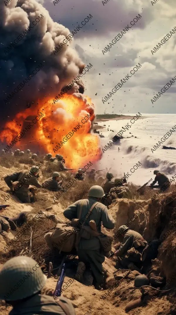 Preserving the past: a meticulously detailed and colorized image of Operation Overlord