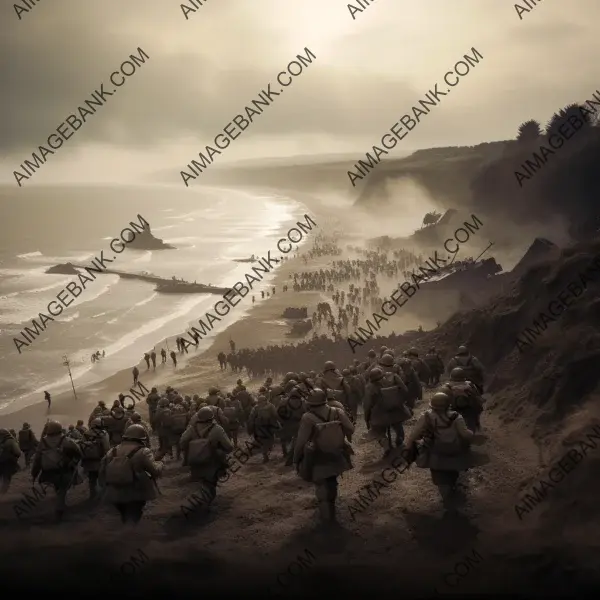 Immersed in history: a powerful photographic glimpse into the WWII Omaha Beach landing